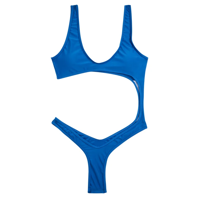 DD&MM Women Sexy Swimwear Solid One Piece Swimsuit Female Bodysuit Cut