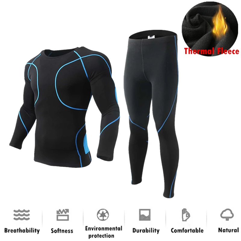 Preise Neue Männer Im Freien Sport Thermo unterwäsche Set Winter Warme Thermo Unterwäsche Top Hosen Radfahren Basis Schichten Für Reiten Skifahren  wandern