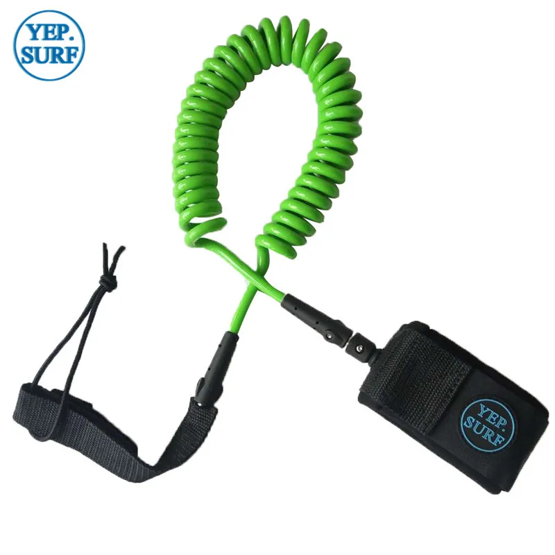 Buy Coil Leash Surfing Leash Surfboard Leash Green