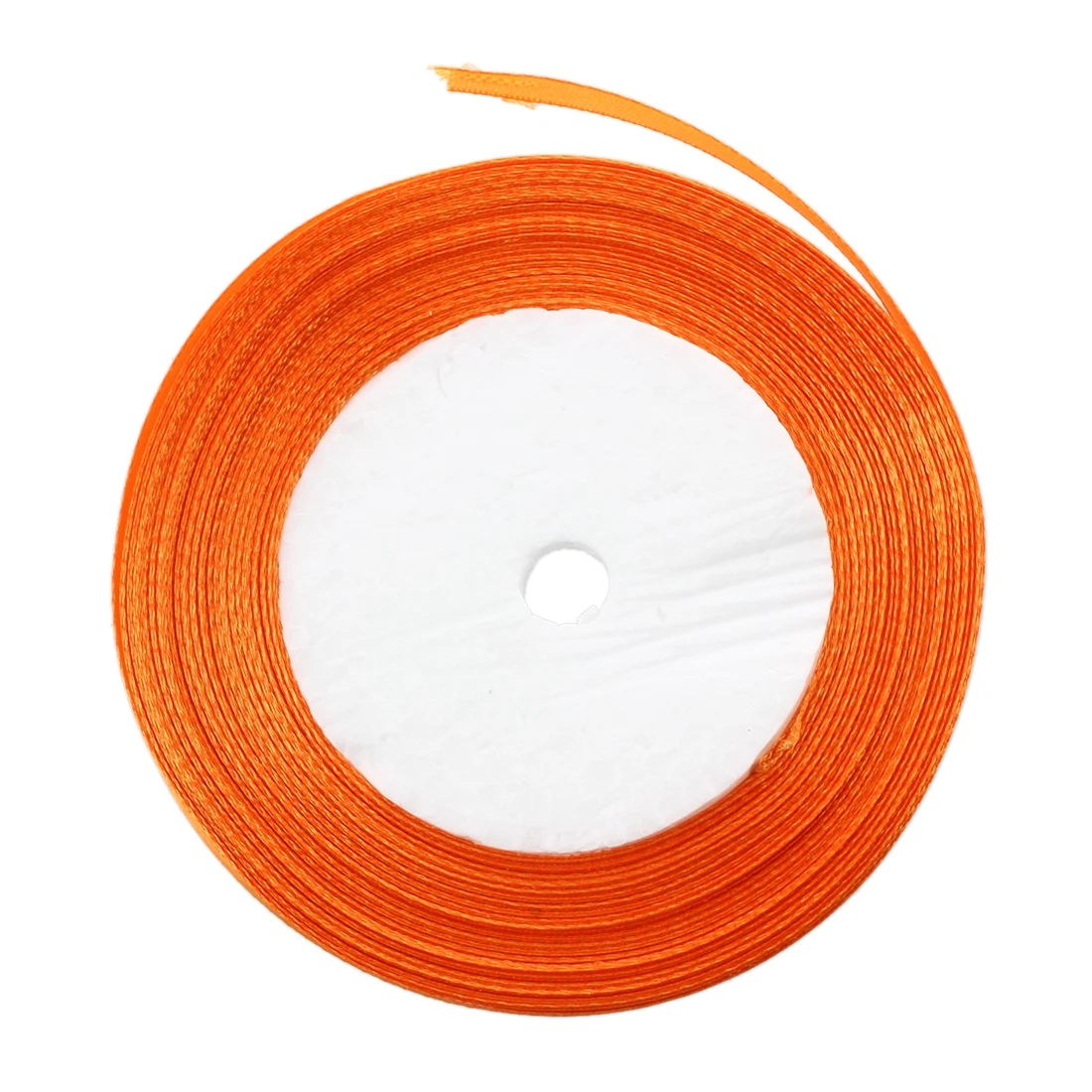 

HOT-3/8" 10mm 25 Yards Satin Ribbon Roll Wedding Party Craft DIY Decoration Orange