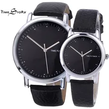 Brand 1Pair Fashion Classic Lovers Watch Men Women s Anti clockwise Quartz Wristwatch Logo Customized For