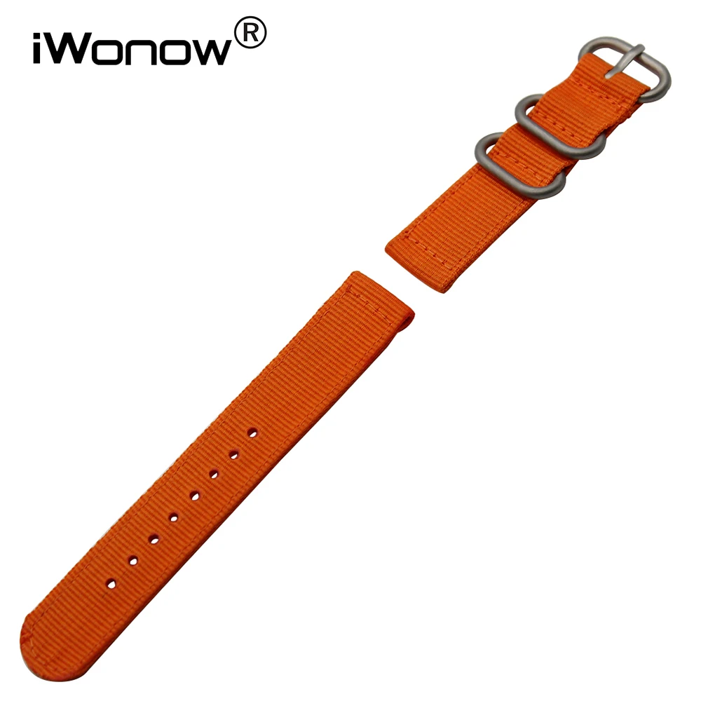 

Genuine Nylon Watchband 18mm 20mm 22mm 24mm for Seiko Citizen Casio Men Women Watch Band Zulu Strap Wrist Bracelet Black Orange