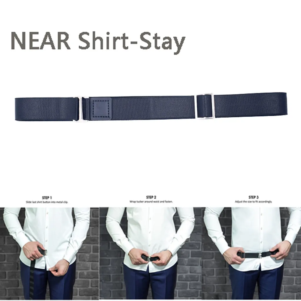 

Waist belt Near Shirt-Stay Best Shirt Stays Black Tuck It Belt Shirt Tucked Mens Shirt Stay d90523