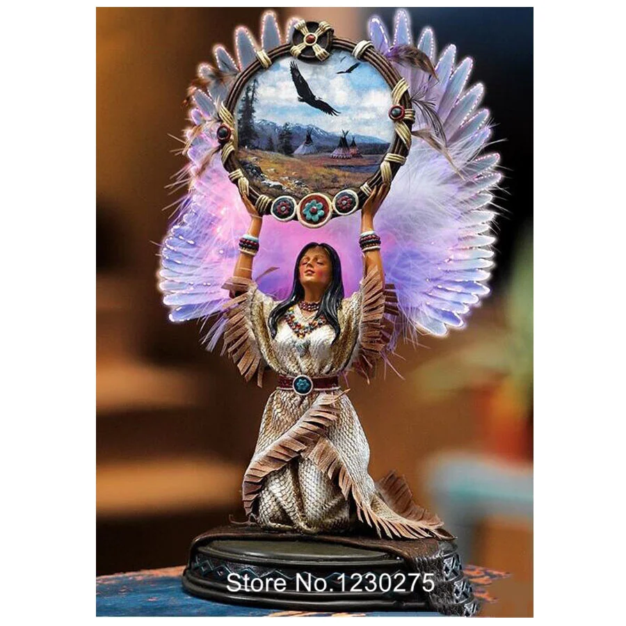 Native American Indian Woman Diamond Painting Cross Stitch Diy 5D