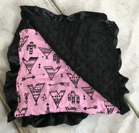 Новое Детское цветочное одеяло с единорогом, вязанное Подарочное Хлопковое одеяло с фламинго, перо, детское супер-мягкое покрывало для автокресла - Цвет: pink tent