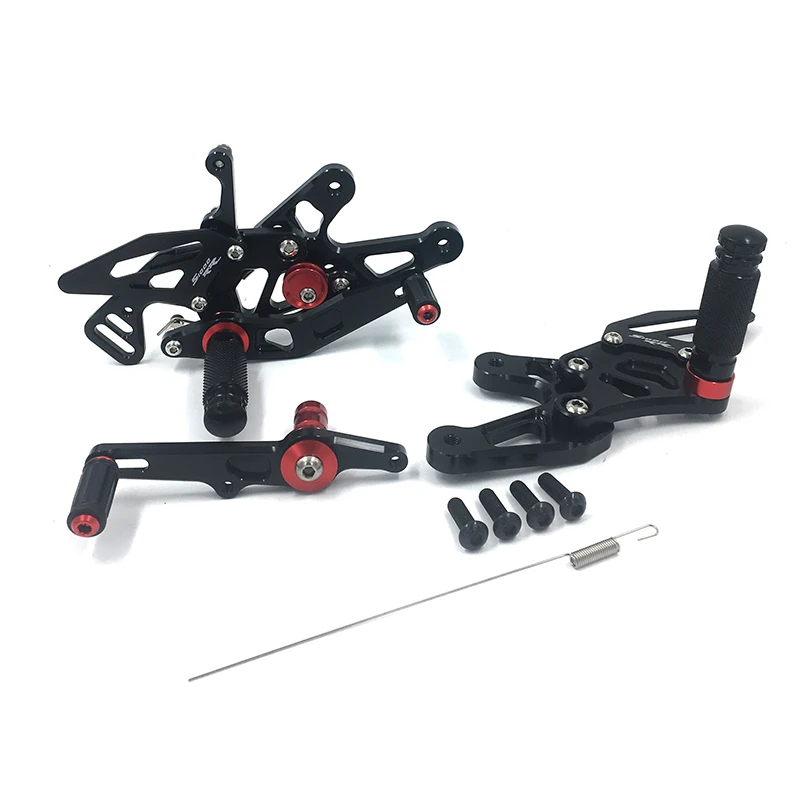 MTCLUB For BMW S1000RR S 1000 RR 2015 2016 S1000RR High Quality CNC Adjustable Foot Rests Rearsets Rear Sets Foot Pegs Black (6)