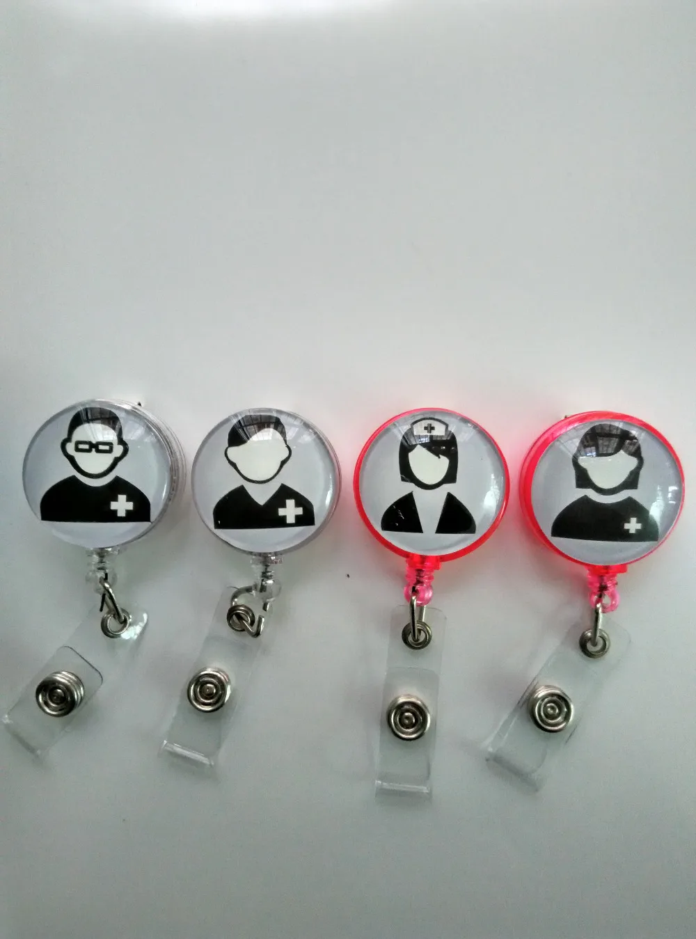 

Assorted Doctor and Nurse Retractable id badge reel 10pcs/lot