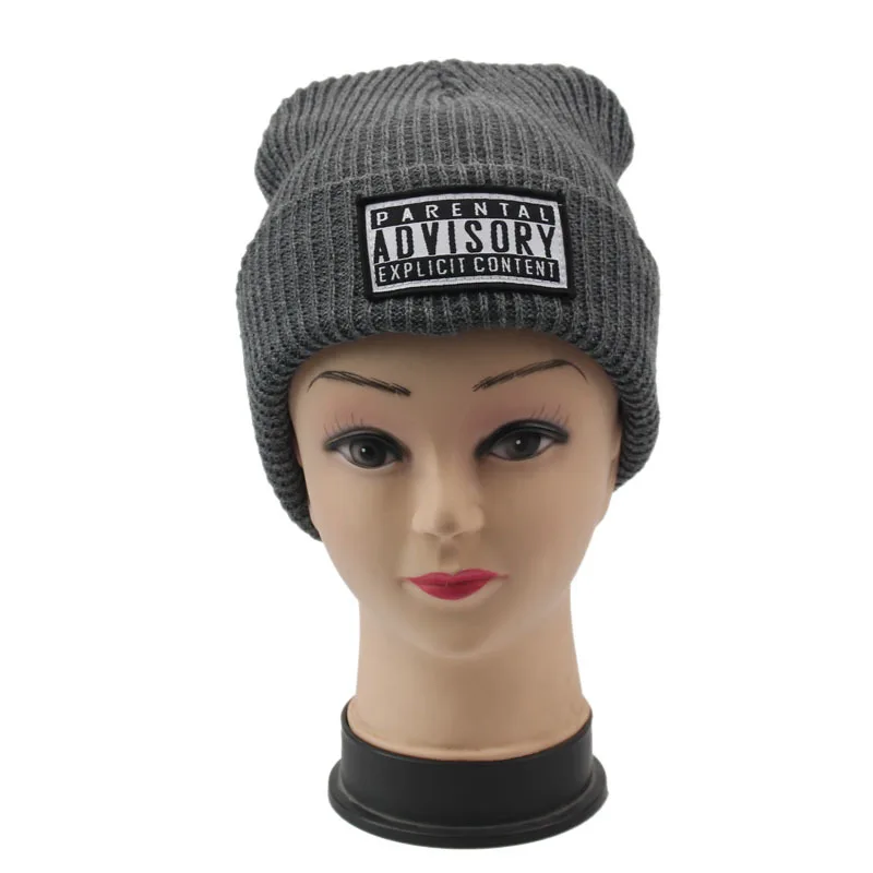 

6 Color Men's Fashion Letters Knitting Skullies Wool hat 2016 Women Warm Winter Black Hat Caps Beanies Free Shipping mz086