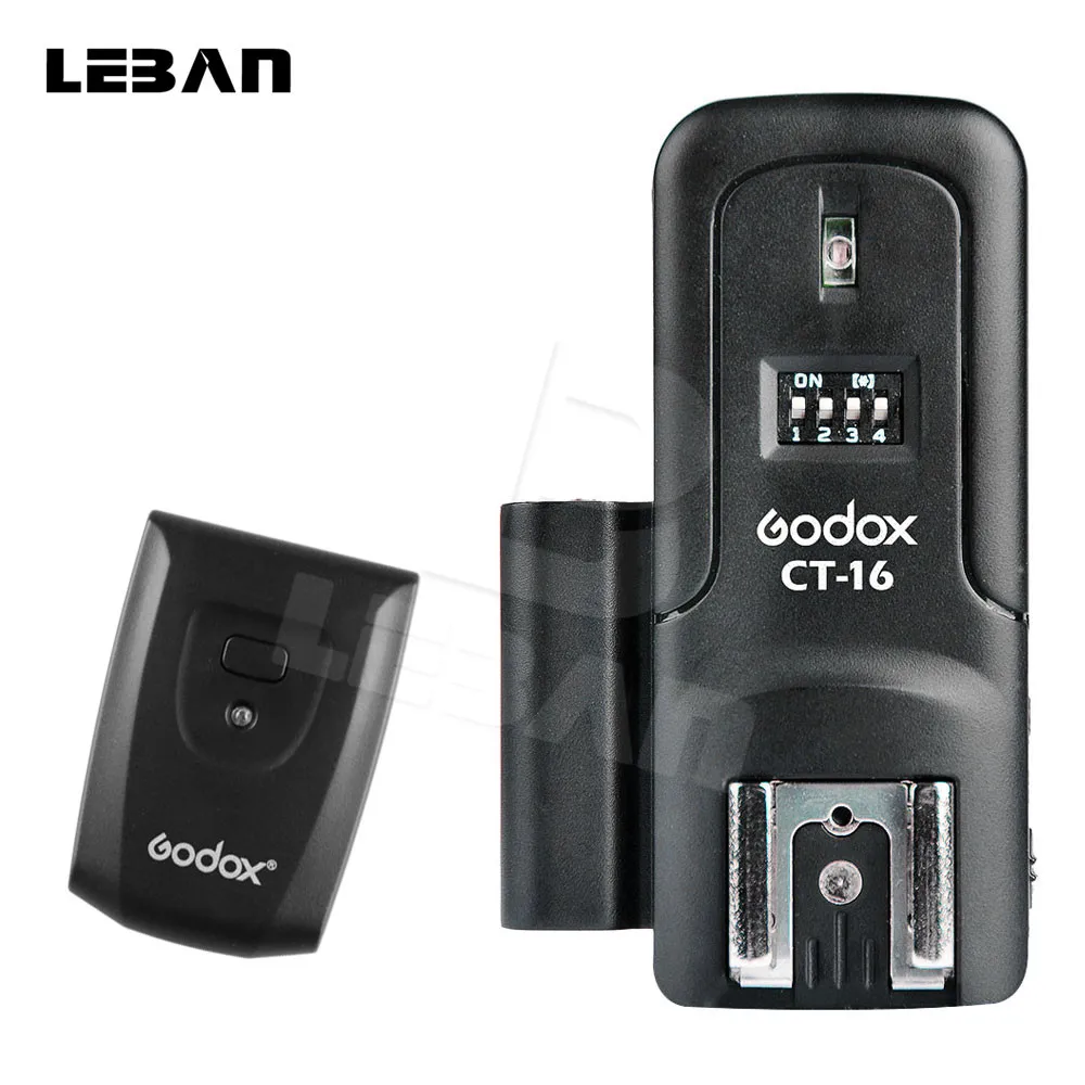 

Godox CT-16 Wireless Remote Studio 16-Channels Flash Trigger Transmitter & Receiver for Canon Nikon Pentax Flash Camera
