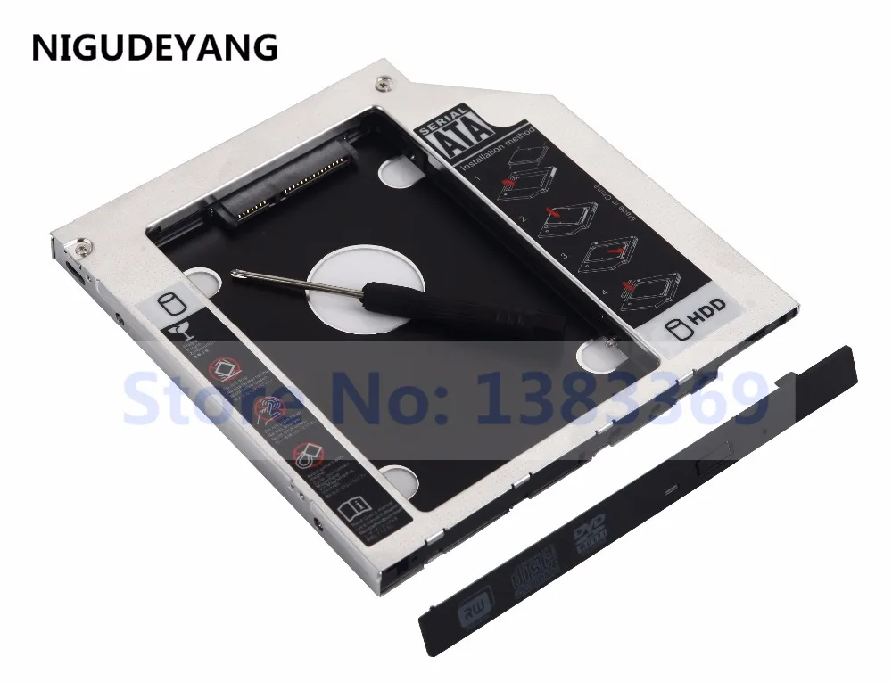 NIGUDEYANG 2nd SATA жесткий диск HDD SSD чехол лоток Caddy для HP 250 255 350 355 G1 G2 G3 | Компьютеры и офис