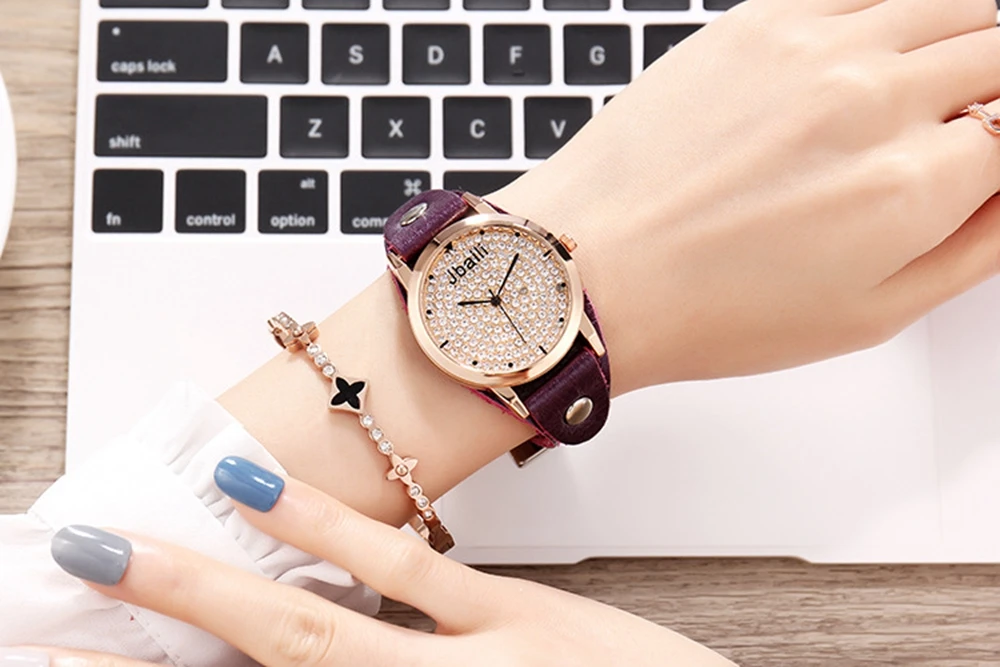 wooden metal fashion & casual children multicolor quartz wristwatches crystal luxury women  gender5