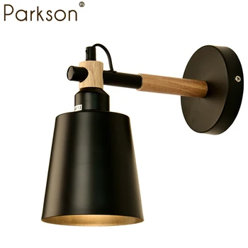 

Simple creative led wall light bedroom bedside decoration Nordic wall lamp Wooden living room corridor Bar Hotel Corridor