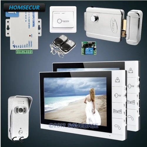 

HOMSECUR Video Door Phone DIY System with 700TVL HD CMOS Camera and 9" TFT Color Screen