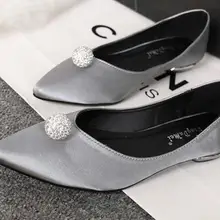 Новая мода 1,4 см диаметр сверкающий градиент цвета горный хрусталь бисером аксессуары для обуви обувь украшения цена