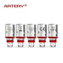 ARTERY PAL II Coil Vape 5 PCS 0.1 ohm MTL/ 0.6 ohm Mesh Coils Replacement Atomizer Core for Pal 2 Pod Kit Electronic Cigarettes катушка индуктивности jantzen air core wire coil 1 00 mm 0 65 mh 0 38 ohm 1952