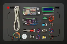 DFRobot DFRduino Mega Kit, include Mega 2560 V3.0 Mega Sensor Shield V2.3 7 led light disk sensors Compatible with arduino Mega