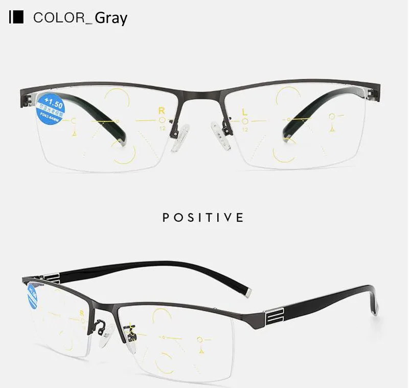 Isenghuo visão ajustável bifocal transição photochromic progressivo
