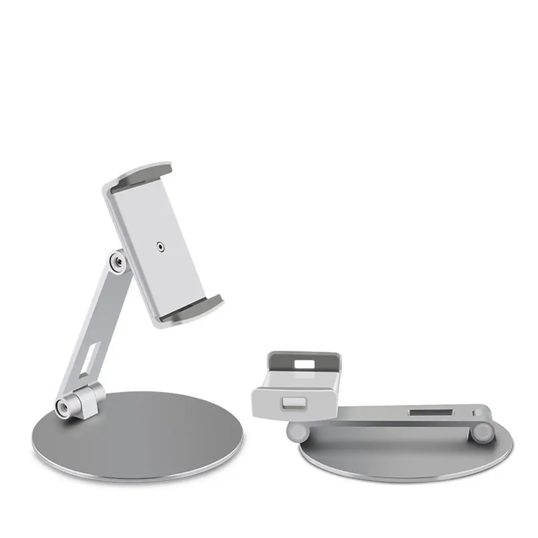 

Creative Aluminum Alloy Desktop Mobile Phone Support 4-14 inch phone and tablet Liftable Folding Holder Bracket