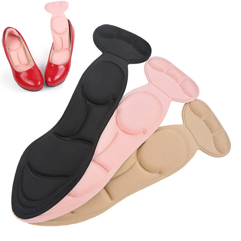 

1 Pair Sponge Soft Insole Pad High Heel Shoe Pad Pain Relief Insert Cushion Pad Breathable Anti-slip Insoles