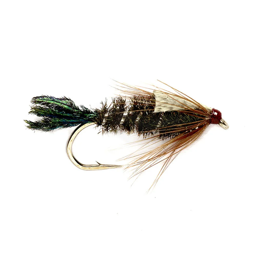 6pcs Aventik Mayfly Nymph Zug Bug Flies Dry Trout Nymph Flies Various