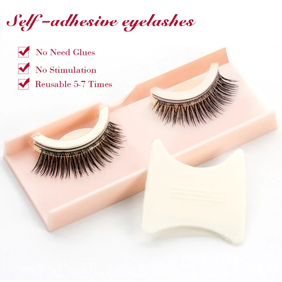 Shozy 3D Handmade Self Adhesive Eyelashes Make up False Eyelashes