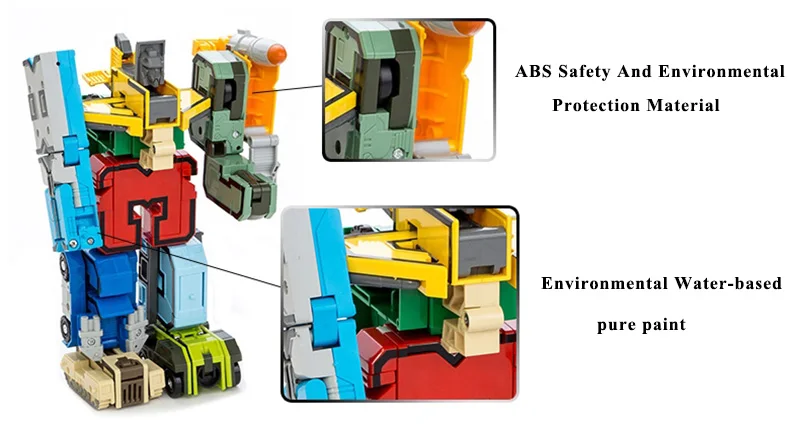 15 шт. креативный DIY сборка обучающих блоков наборы экшн-фигурок Трансформация Номер робот деформация робот игрушка для детей