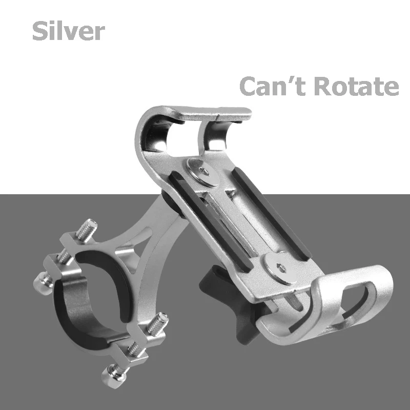 Bicycle Phone Holder Aluminum Alloy 3.5-6.5inch Cell Phone Motorcycle Clip Universal Handlebar Stand Mount GPS Bracket PA0123 (4)