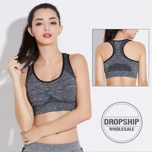 2019 Fitness Women Yoga BH Bra Sports Crop Top SEXY Women Push up Gym Running Shockproof Bras Professional Workout Fast Dry Vest lasperal gym fitness women yoga bras girl seamless padded top push up vest wirefree shockproof sexy lace crop top soutien gorge