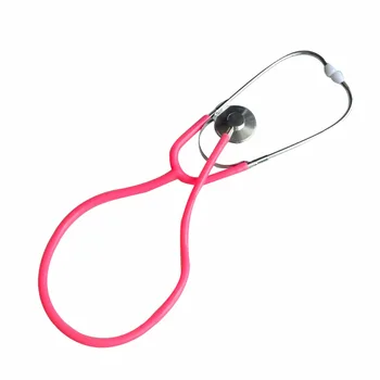 

Plane Single-Head Stethoscope Heart Rate Acoustic Echoscope Echometer Pink