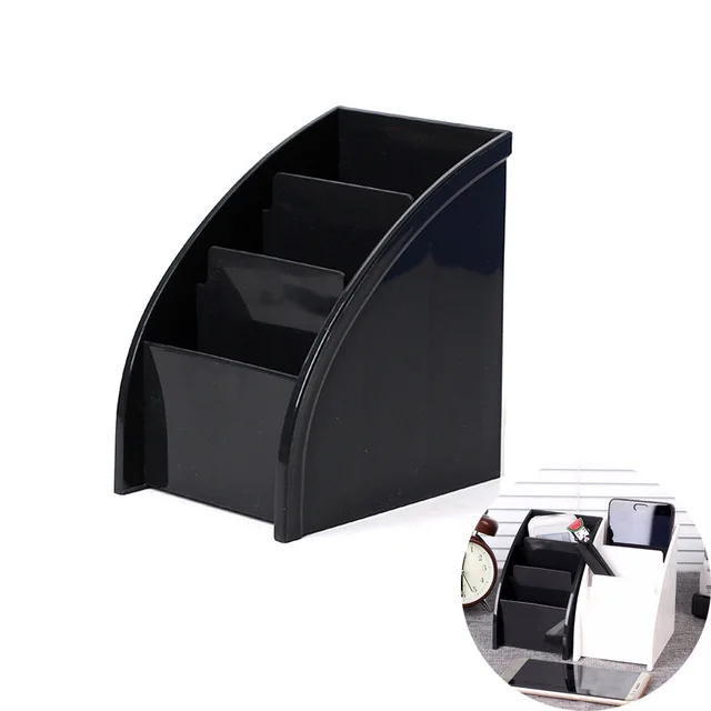 

Multifunctional Desk Remote Control Organizers Simple Washable Plastic Home Office Storage Box Makeup Debris Storage Boxes