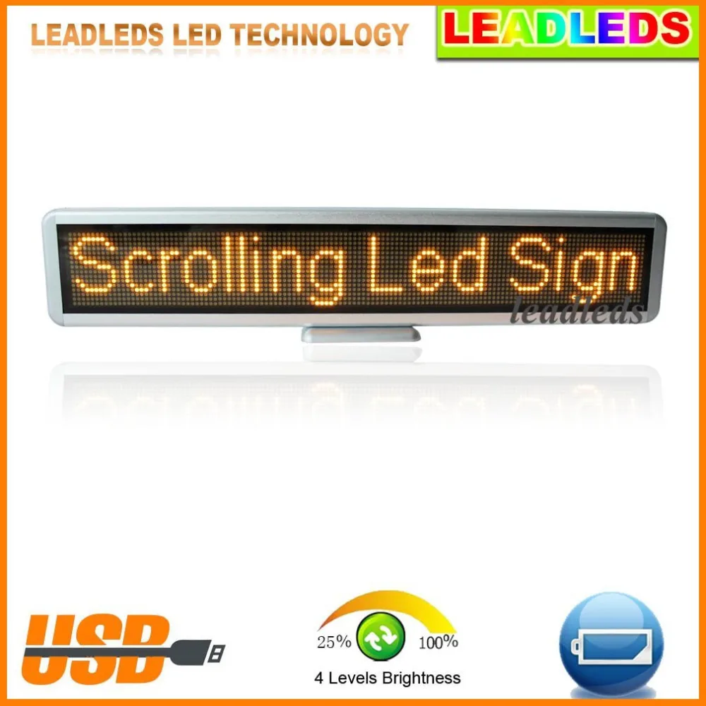 

22x4.3 inches Car Led Display screen Usb Programmable Scrolling Led Sign for Car with 12v Car Cigar Lighter