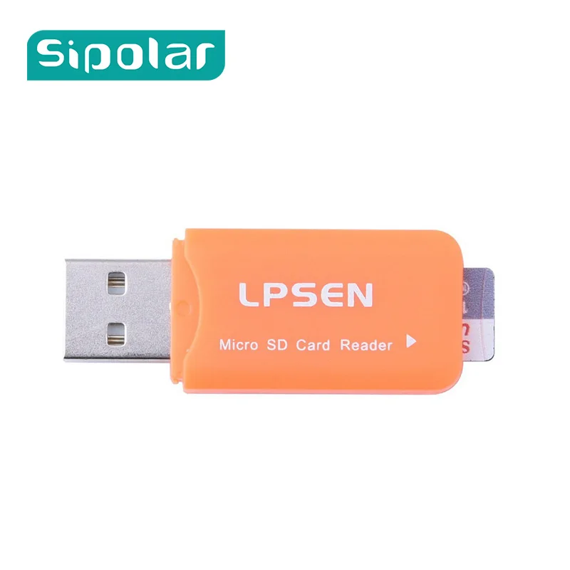 Sipolar высокое качество мини USB 2,0 считыватель карт памяти для Micro SD карты TF карта адаптер Plug and Play для планшетных ПК