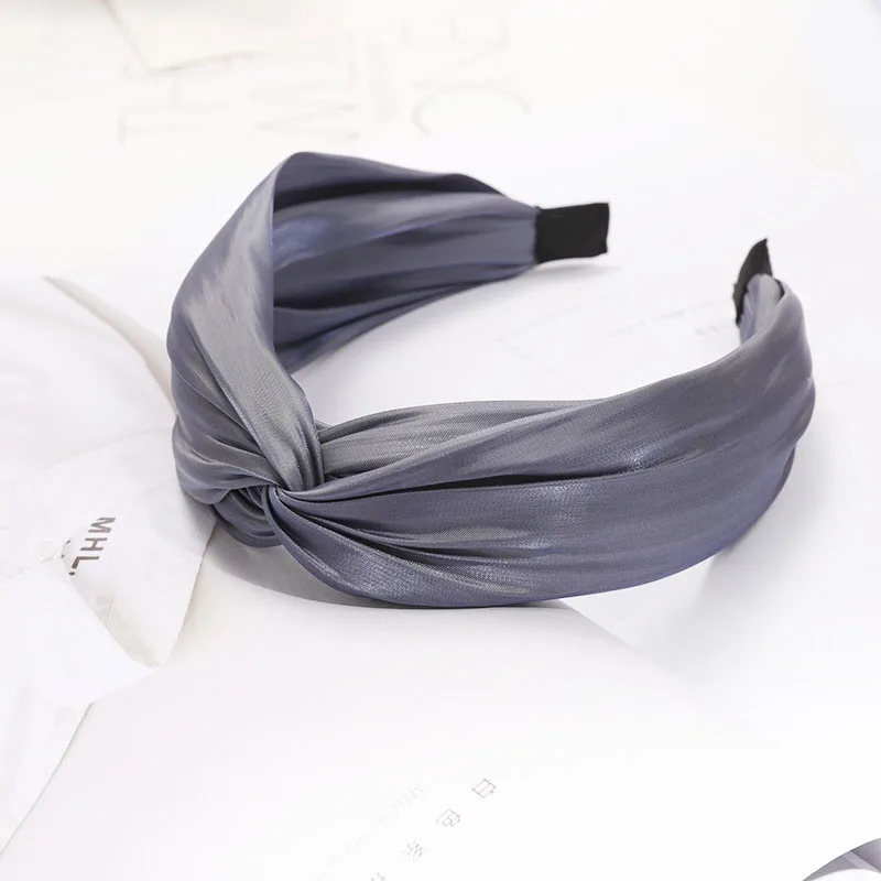 Винтажная летняя шелковая крученая Крестовая повязка, завязанная повязка на волосы, аксессуары для волос