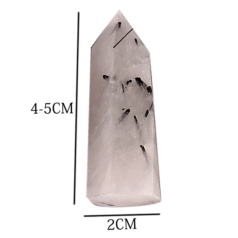 1 шт. натуральный черный турмалин кристалл обелиска кварц Точка Исцеление образец Длина 40~ 50 мм ширина 20 мм домашний декор камни