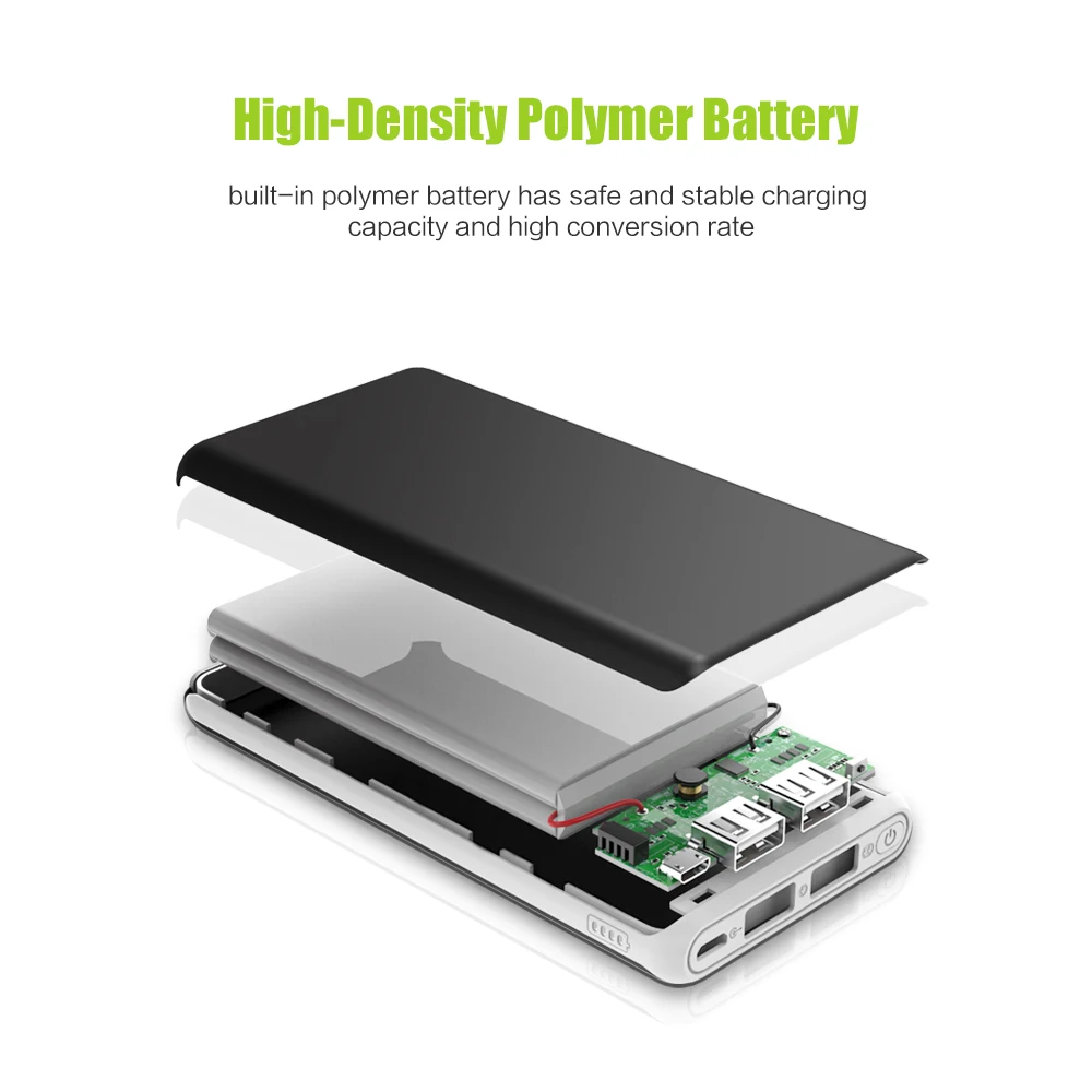  ALLPOWERS Power Bank 22000mAh Portable External Battery Dual USB Output Quick Charge for iPhone X X