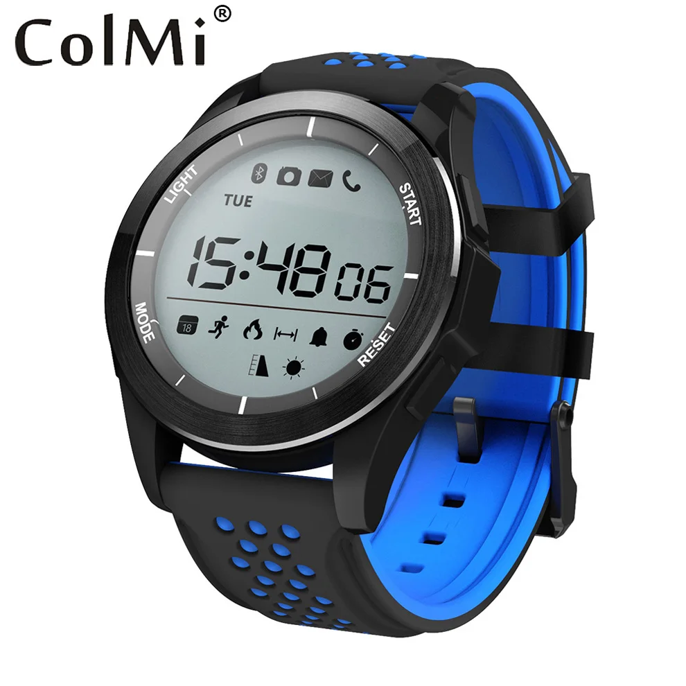 ColMi font b Smartwatch b font Bracelet F3 Pedometer Mileage Calorie UV Monitor Call Message Remind