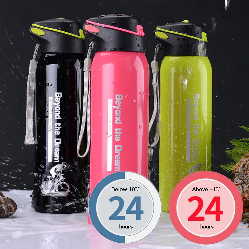 500 ML Bike Water Bottle Outdoor Sport Portable Bicycle Kettle Warm-keeping Cycling Water Bottle Aluminum Alloy Mountain U0089 (1)