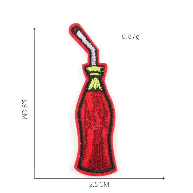 Cola Напиток патчи для одежды DIY полосы железа на молоке аппликации термо одежда наклейки Кокосовая вышивка значки@ G