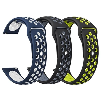 

20mm 22mm Sports silicone Band for Samsung Galaxy Gear S3/S2/Gear Sport Strap For Huami Amazfit Bip/Amazfit 2 Smart Watchband