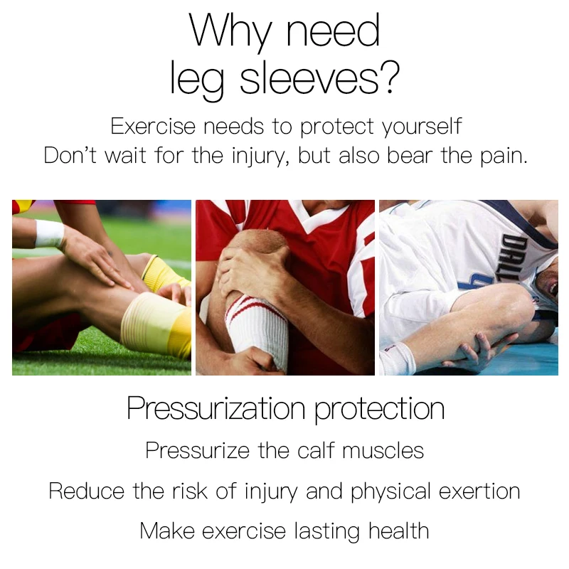 1 Pair Football Shin Guard Weightlifting Calf Brace Leg Sleeve Compression Cycling Running Basketball Leg Warmers Custom Logo