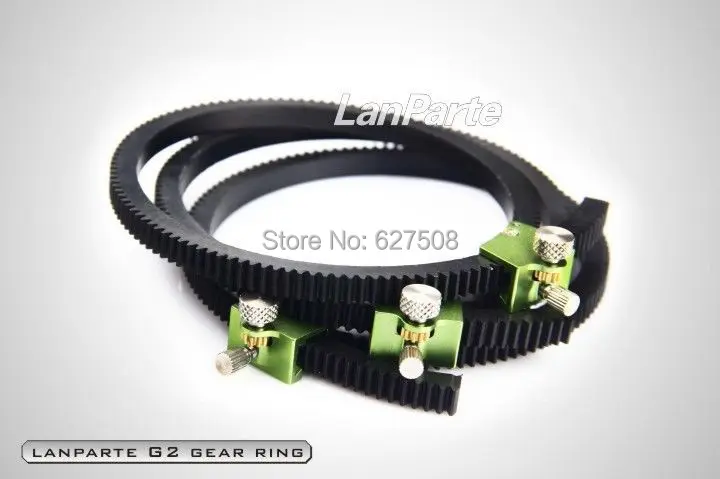 3 X Lanparte Regolabile Follow Focus Gear Ring V2 Per Obiettivo Della Fotocamera