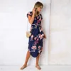 Elegant Asymmetrical Boho Dresses Women Dress Summer 2022 Bohemian Dress Midi Sundress Female Plus Size Casual Floral Vestidos ► Photo 3/6