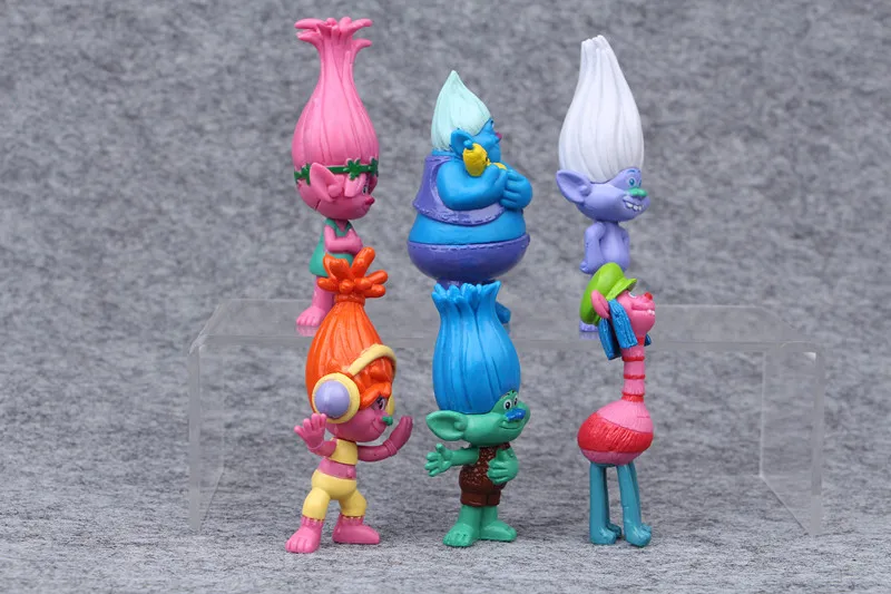 Brinquedos LP Funko 6 шт./компл. тролли игрушки Детские фигурку Мини фигурки модель для
