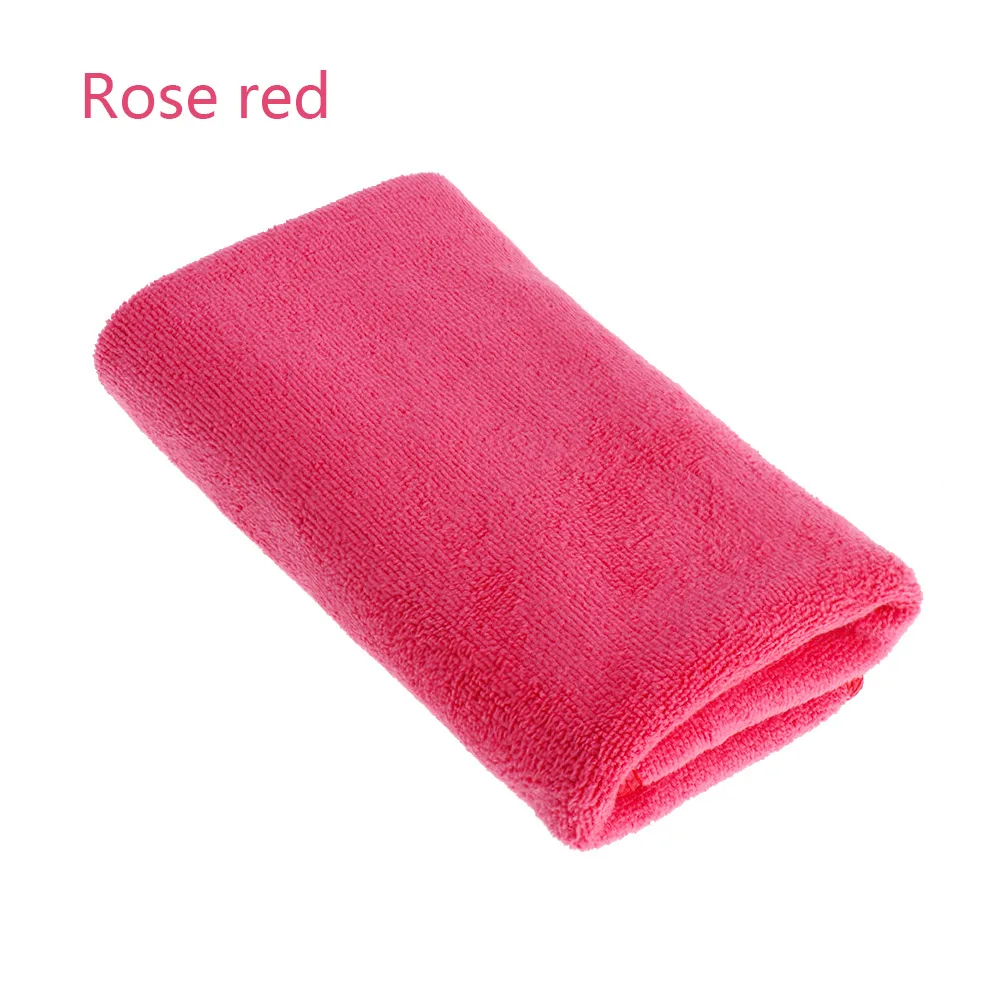 30*70 см Автомойка микрофибра Полировка банное полотенце s Nano впитывающее полотенце пляжная сушилка для полотенец толстый плюш - Цвет: rose red