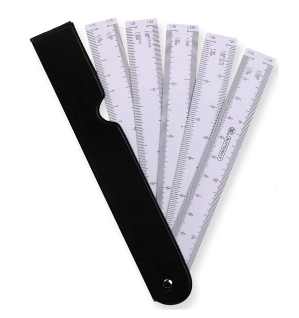 

Fanghaped scale combination of the proportion of measurement scale reuler
