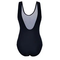 JOYMODE цельный спортивный купальник бикини женский лоскутный купальный костюм Professional Sports Full Brief Backless Splice Bodysuit 3XL-C