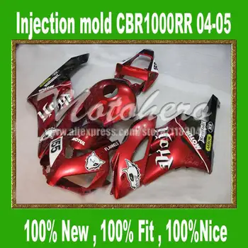 

CBR1000RR 04 Fairings for HONDA CBR1000 RR 2004 2005 CBR1000 04 05 CBR 1000RR 04 05 motorcycle fairing parts red black #uu873t