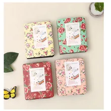 64 Pockets Retro Rose Mini Book Styles Name Card Holder Photo Album for Fujifilm Instax Mini 7S / 8 / 25 / 50S films