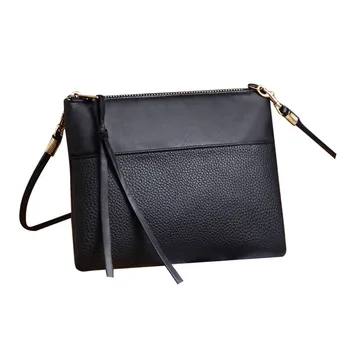 

TFTP-Women's Clutch Bag Simple Black Leather Crossbody Bags Enveloped Shaped Small Messenger Shoulder Bags Big Sale Female Bag