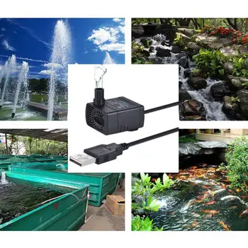 

2/3/4/5/6/8W USB Pet Drinker Replacement Pump Ultra Quiet Submersible Water Pump for Pond Aquarium Cat Water Fountain